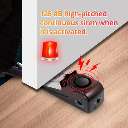 Portable Wireless Door Stop Alarm System