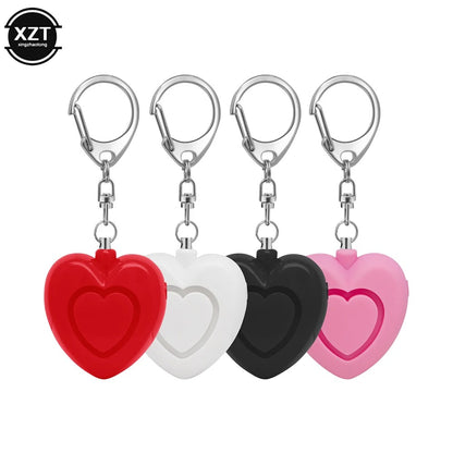 Heart-Shaped Self-Defense Alarm Keychain