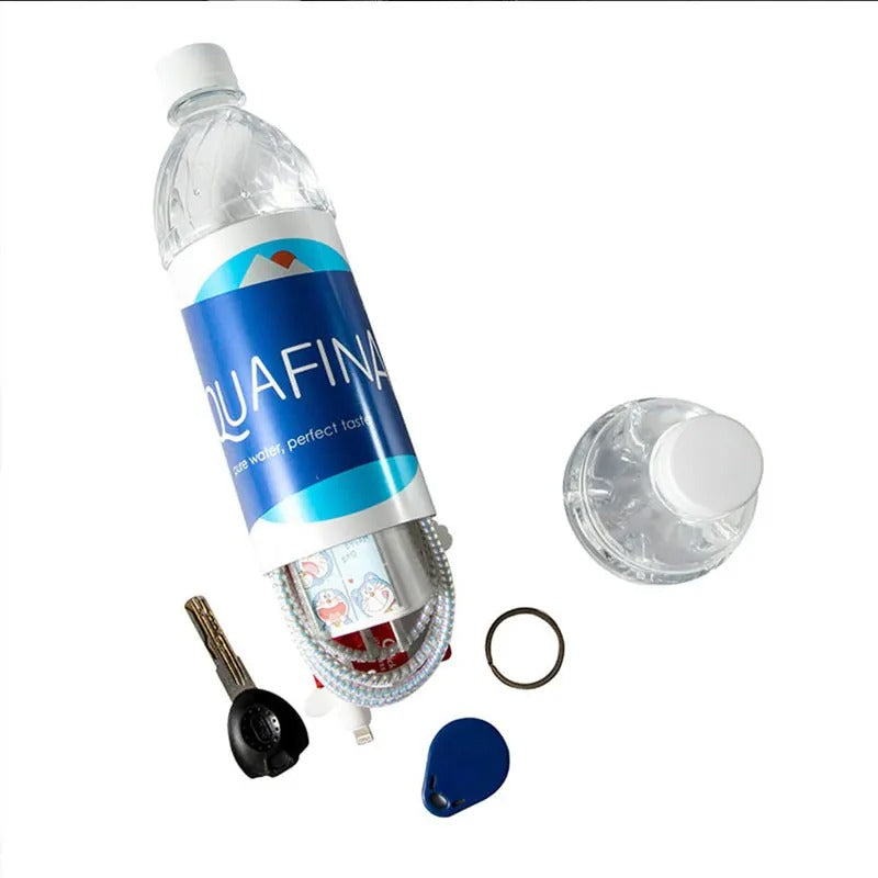 Fake Water Bottle Shape Surprise Secret Hidden Safe – Plastic Stash Jar for Secure Storage