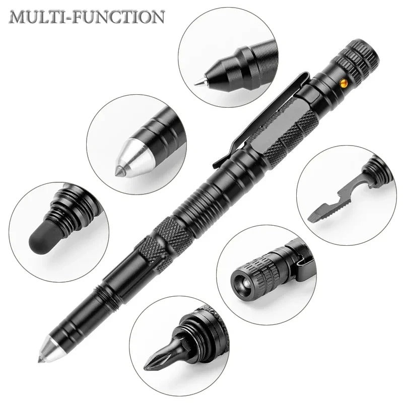 Multifunction Portable 10-In-1 Tactical Pen – Your Ultimate Outdoor Survival &amp; Self-Rescue Tool