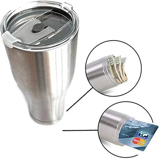 30oz Stainless Steel Tumbler Diversion Safe – Hidden Storage Water Bottle