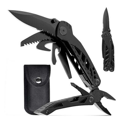 Multifunction Stainless Steel Multi-Tool Pocket Knife with Pliers – Portable Folding Tool for Hunting, Camping, and Survival