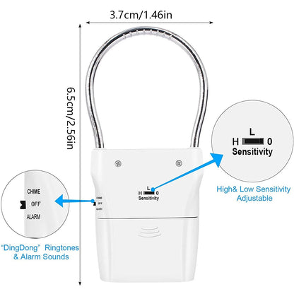 Door Handle Alarm, Super Loud 115dB Alarm, Easy to Install and Use