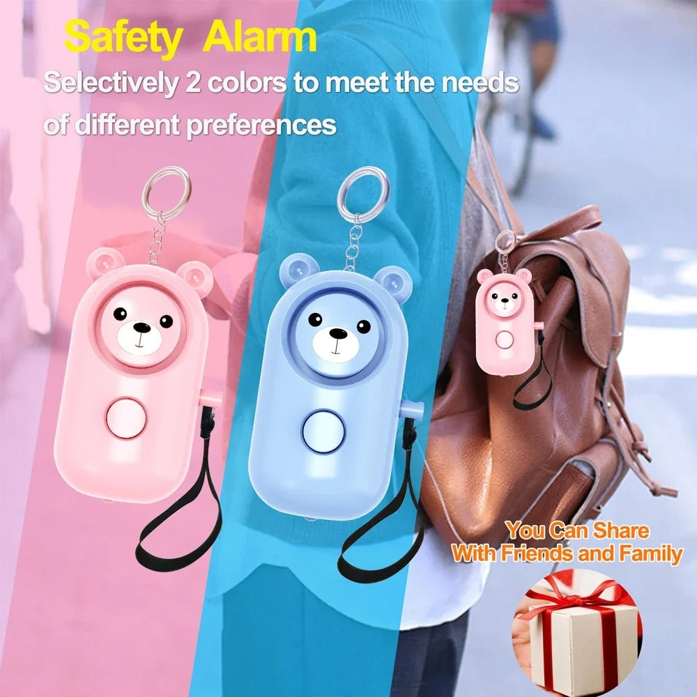 Self Defense Cute Alarm Bear - 130dB Personal Safety Alarm Keychain