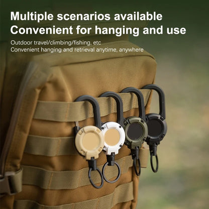 Retractable Keychain with Steel Cable – Durable, Convenient &amp; Ideal for Outdoor Use