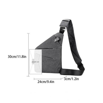 Slim Anti-Theft Crossbody Sling Bag for Men &amp; Women – Lightweight, Stylish &amp; Secure