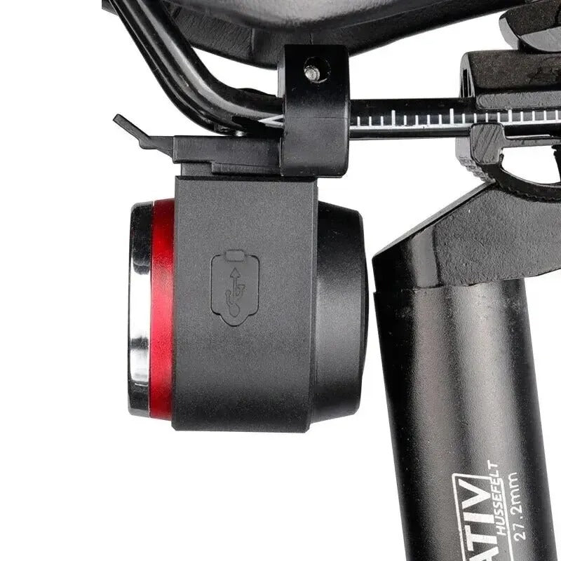 A8 Smart Bike Anti-Theft Alarm Lock with Auto Brake Taillight