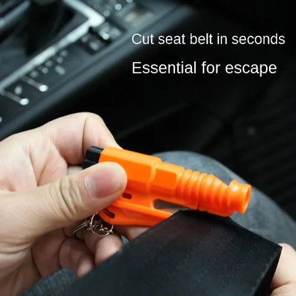 Safety Hammer Car Escape Tool – 3-in-1 Compact Emergency Tool for Window Breaking, Seat Belt Cutting &amp; Escape