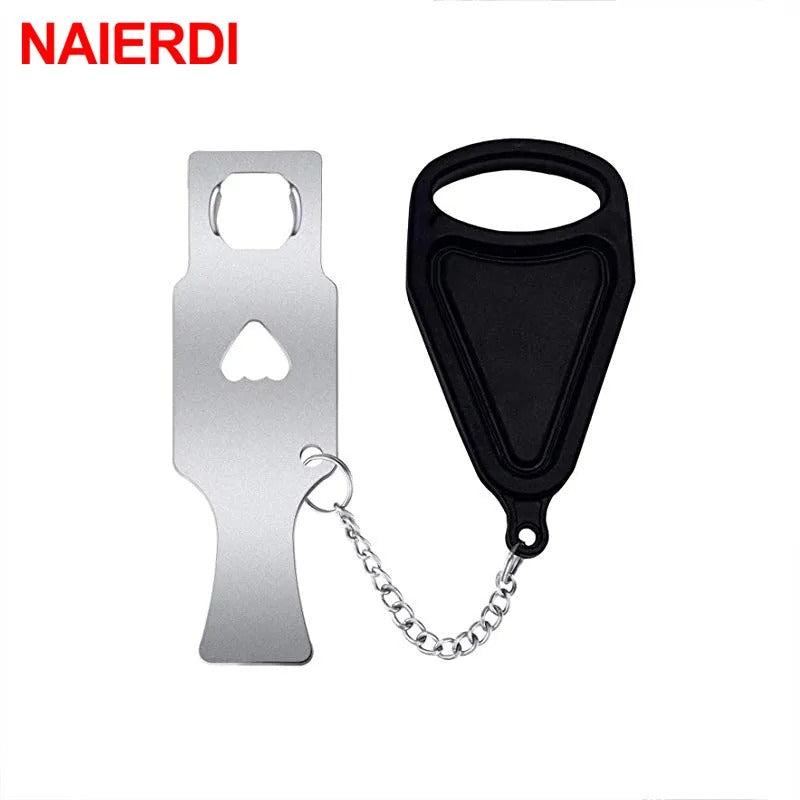 NAIERDI Portable Travel Door Lock, Enhanced Security