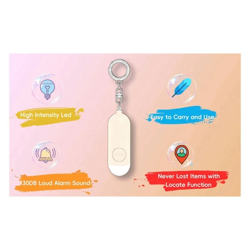 Self-Defense Smart Alarm &amp; GPS Tracker – Portable, Rechargeable Key Finder &amp; Safety Device