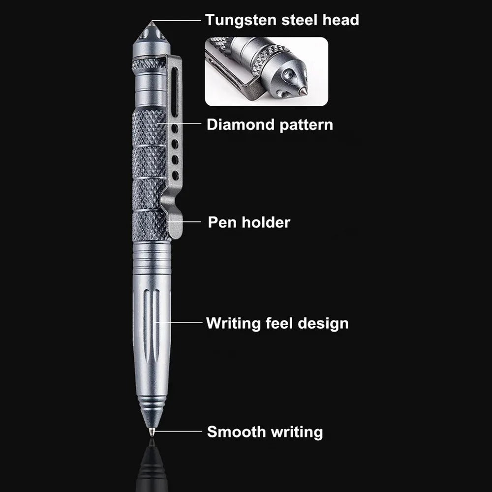 Portable Tactical Pen Self-Defense Tool – Aviation Aluminum Emergency Glass Breaker