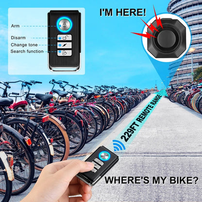 Hollarm Wireless Bike Vibration Alarm – Ultimate Security System for Your Motorcycle and Bicycle