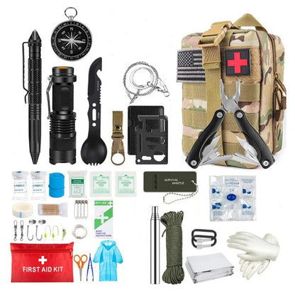 Survival First Aid Kit - Complete Molle Outdoor Gear for Camping, Hiking, and Emergency Preparedness