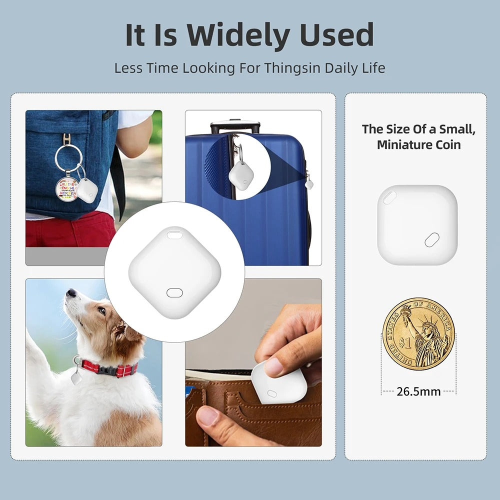 Mini Tracking Device for Apple Find My — Smart iTag for Keys, Pets, Kids, and More