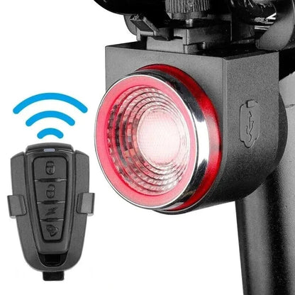 A8 Smart Bike Anti-Theft Alarm Lock with Auto Brake Taillight