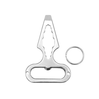 Outdoor Camping Kubaton EDC Stainless Steel Self-Defense Multi-Function Tool – Wrench Keychain