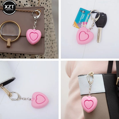 Heart-Shaped Self-Defense Alarm Keychain