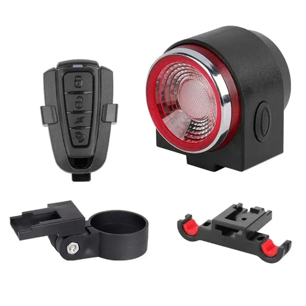 A8 Smart Bike Anti-Theft Alarm Lock with Auto Brake Taillight